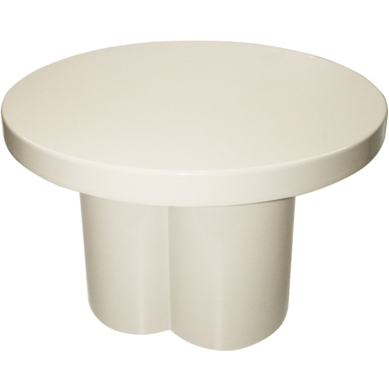 Table d’appoint ronde métal blanc...