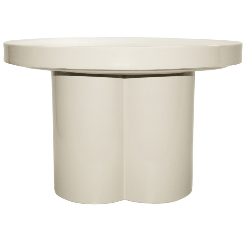 Table d’appoint ronde métal blanc...