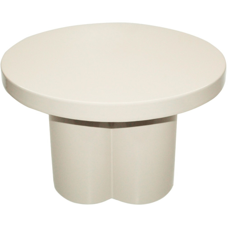 Table d’appoint ronde métal blanc...