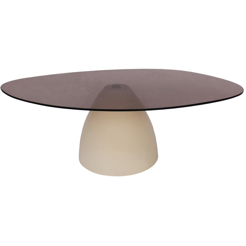 Table basse organique verre fumé 110...
