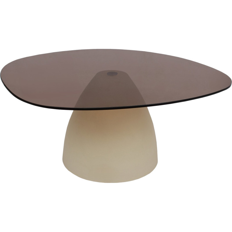 Table basse organique verre fumé 86...