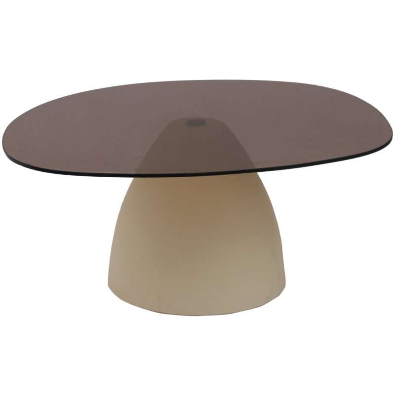Table basse organique verre fumé 86...