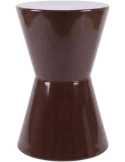 Table d’appoint métal brun chocolat 45 cm Roger