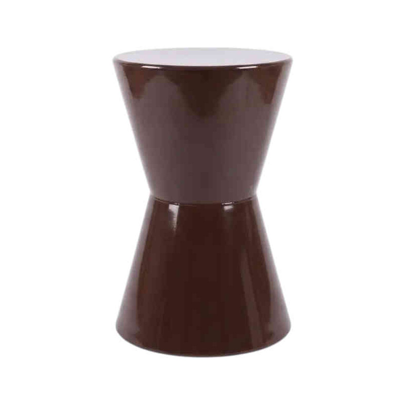 Table d’appoint métal brun chocolat...