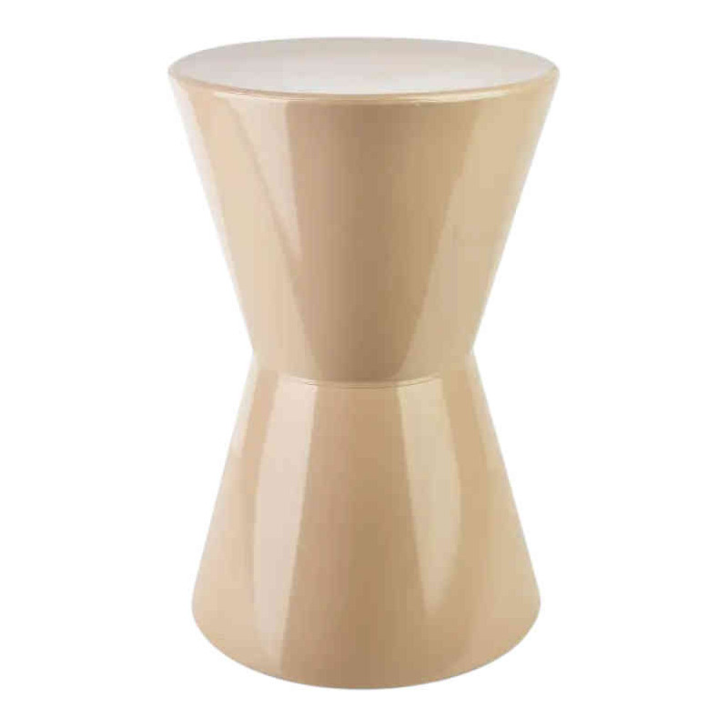 Table d’appoint métal beige brillant...