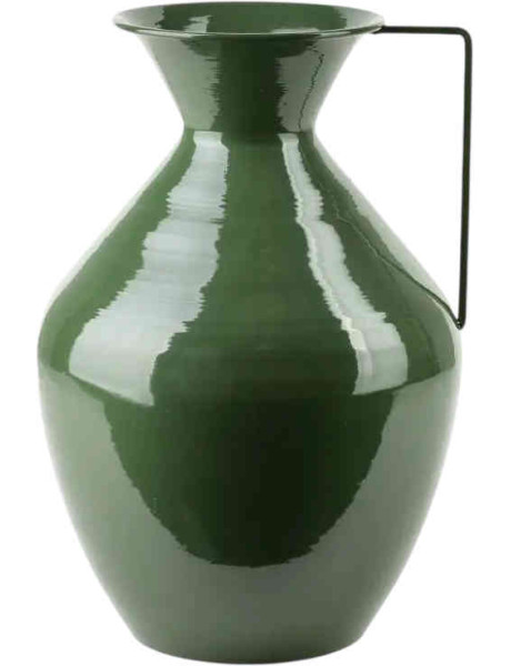 Vase métal vert brillant 37 cm Roger