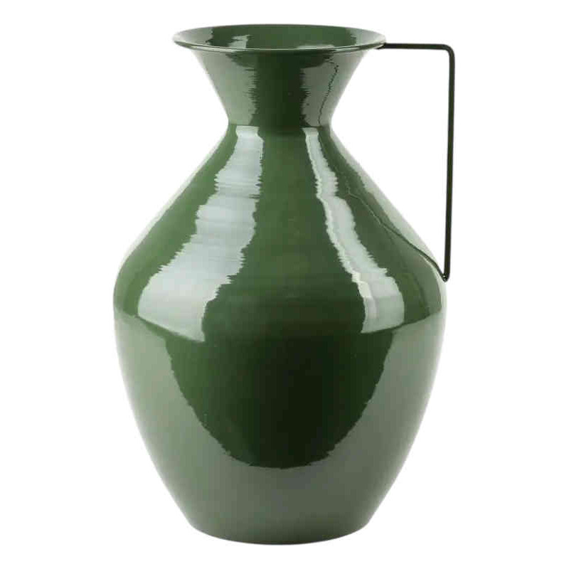 Vase métal vert brillant 37 cm Roger