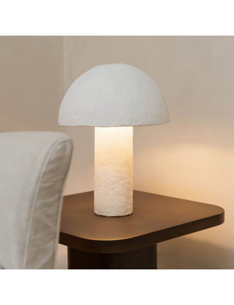 Lampe à poser papier mâché blanc 47,5 cm Nome S|P Collection - 2