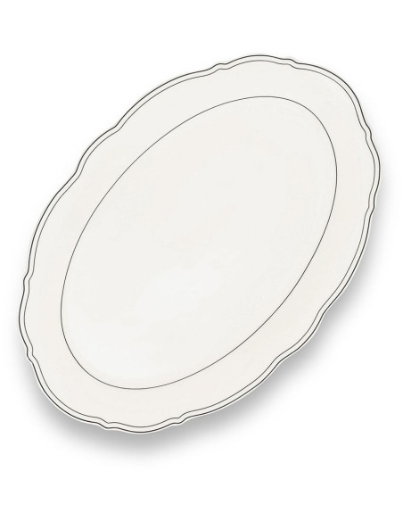 Plat de service ovale Odette 31,5 cm