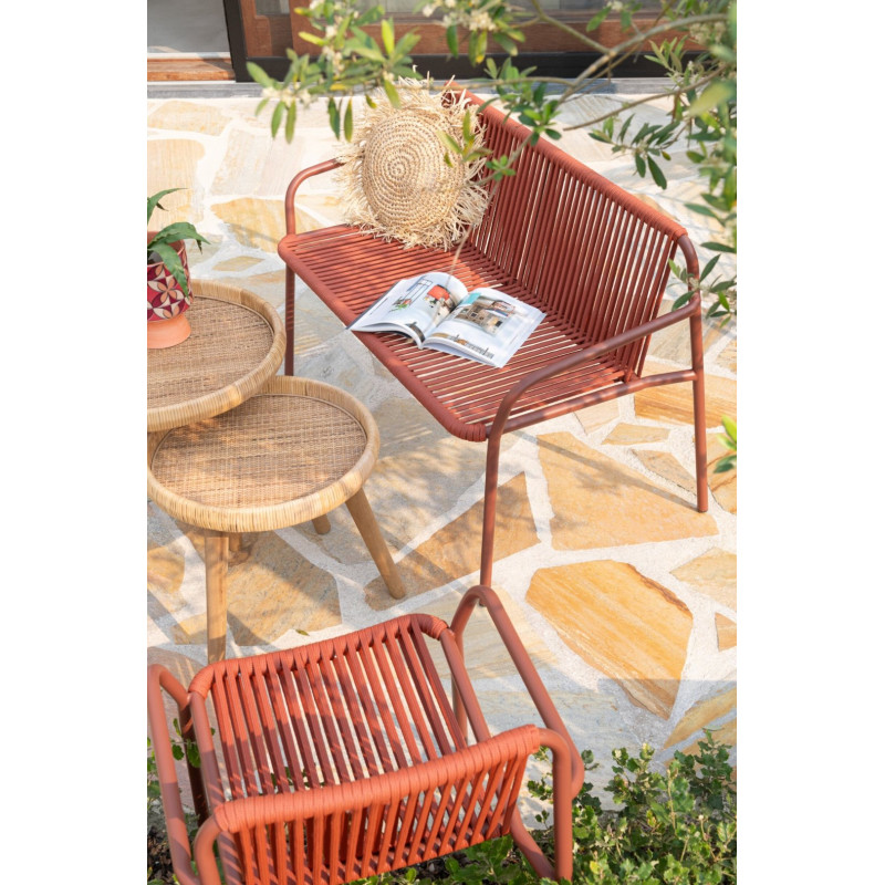 Table basse Gigogne Ronde en Rotin...