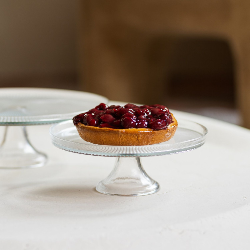 Présentoir à gâteau en verre 21 cm...