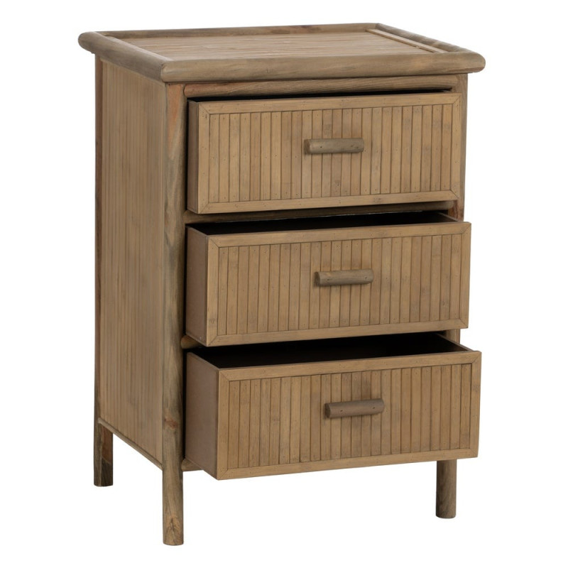 Table de chevet bambou naturel 3...