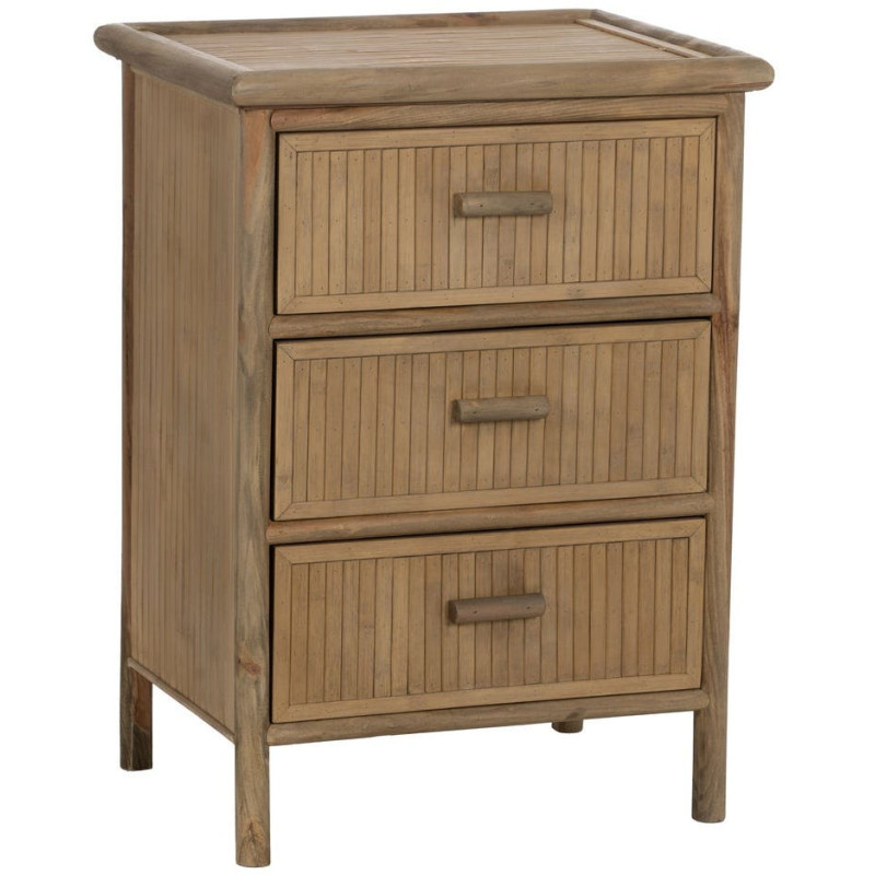 Table de chevet bambou naturel 3...