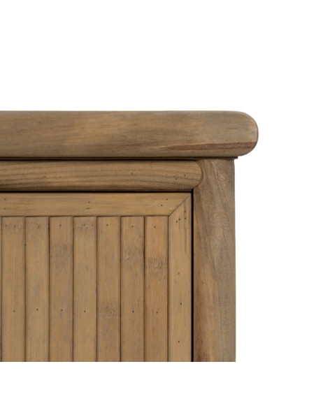 Table de chevet bambou naturel 3 tiroirs Sorwyn