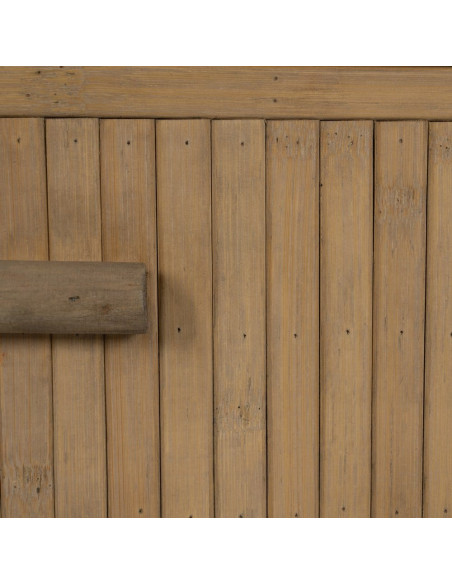 Table de chevet bambou naturel 3 tiroirs Sorwyn