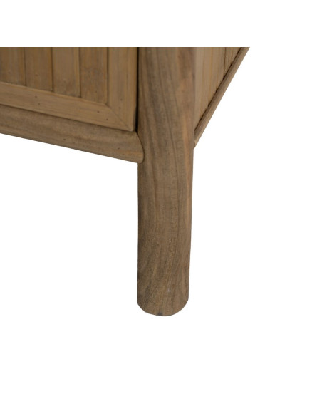 Table de chevet bambou naturel 3 tiroirs Sorwyn