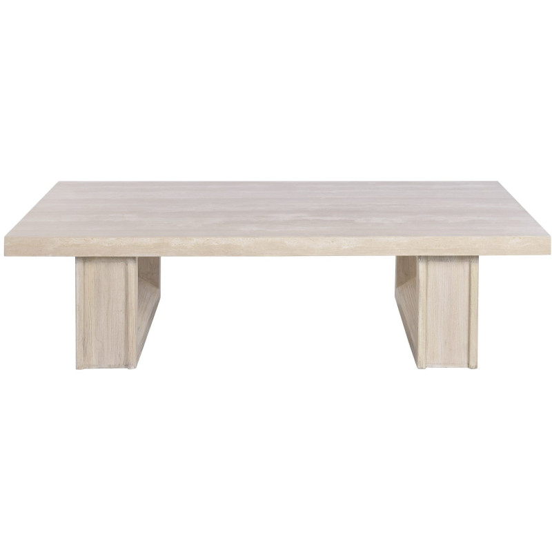 Table basse rectangulaire beige...