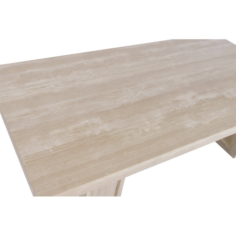 Table basse rectangulaire beige...