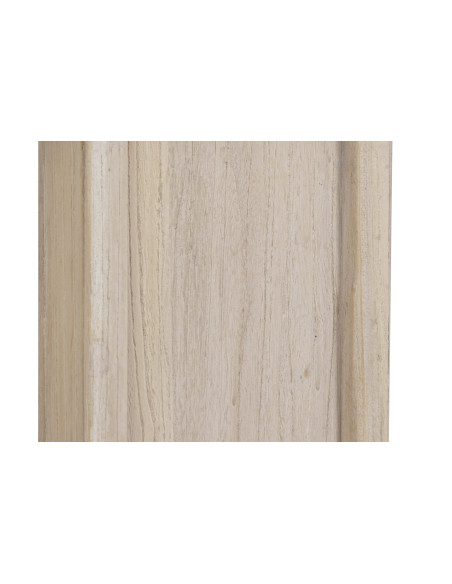 Table basse rectangulaire beige naturel en orme et marbre travertin 160x80x43 cm Orvane