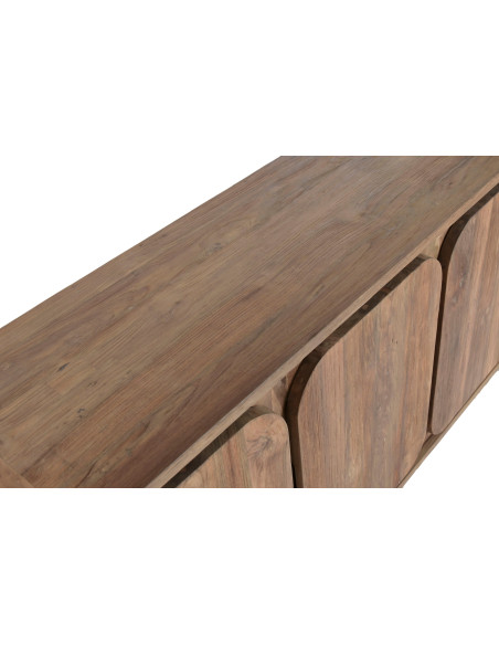 Buffet 4 portes naturel en teck recyclé 200x45x80 cm Nerava
