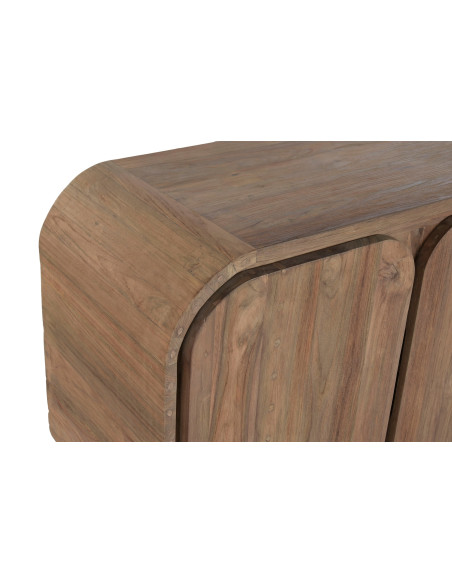 Buffet 4 portes naturel en teck recyclé 200x45x80 cm Nerava