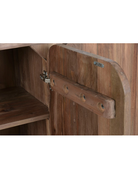 Buffet 4 portes naturel en teck recyclé 200x45x80 cm Nerava