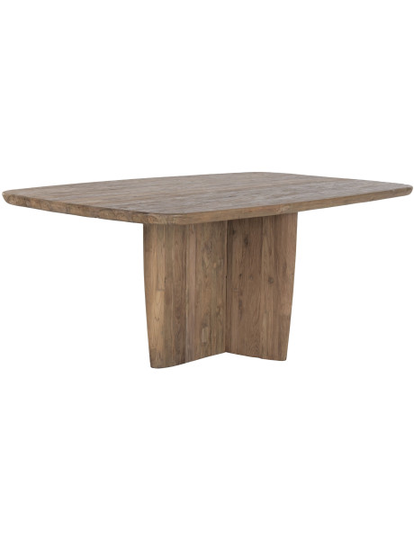 Table à manger rectangulaire naturelle en teck recyclé...