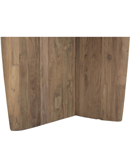 Table à manger rectangulaire naturelle en teck recyclé 220x110x78 cm Nerava
