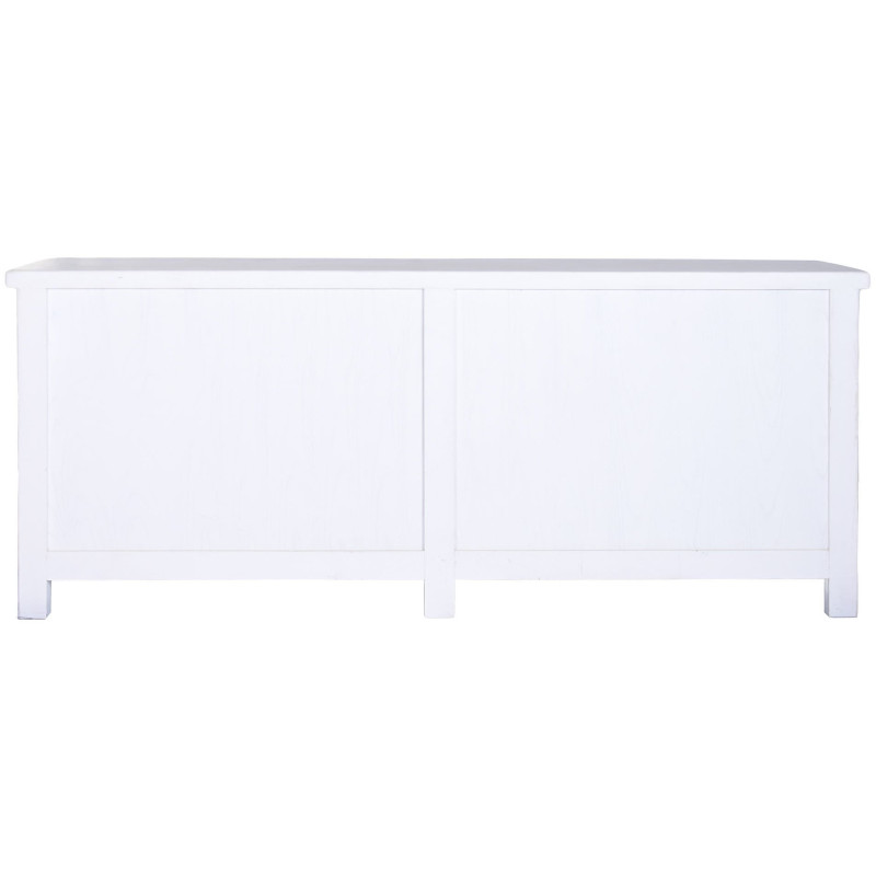 Buffet 4 portes blanc en orme massif...