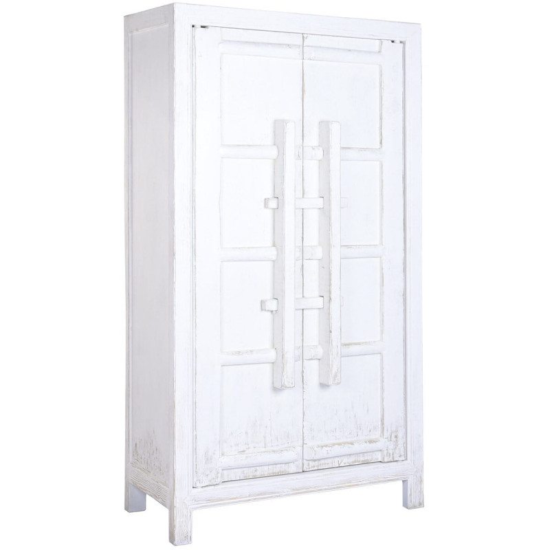 Armoire 2 portes blanche en orme...