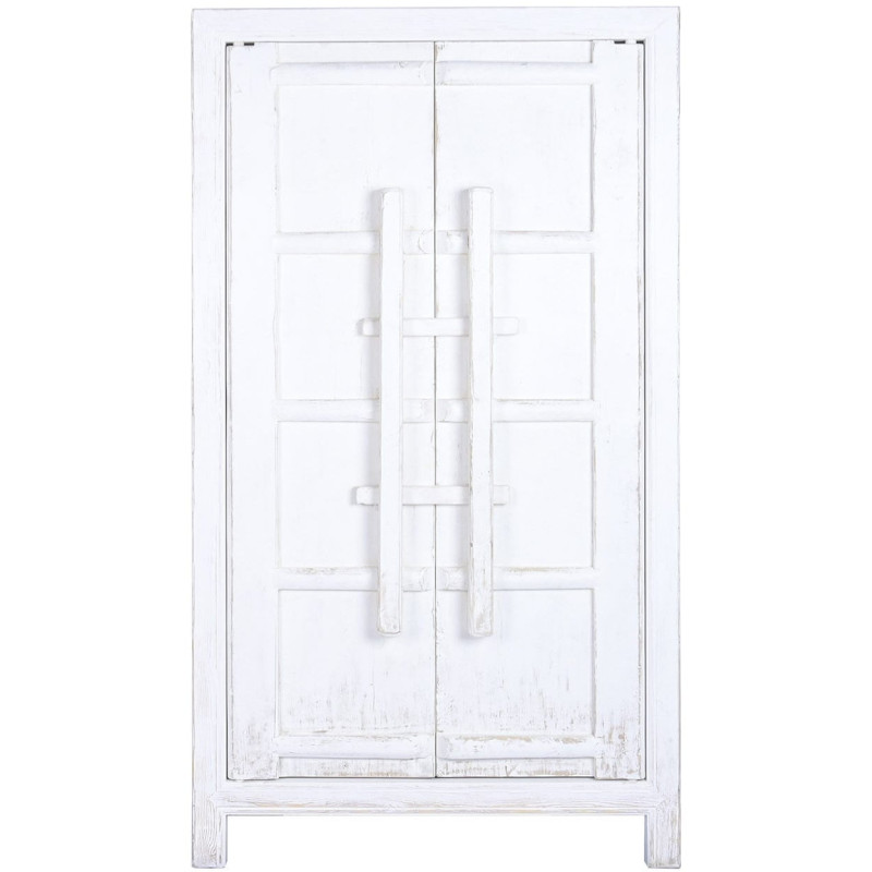 Armoire 2 portes blanche en orme...
