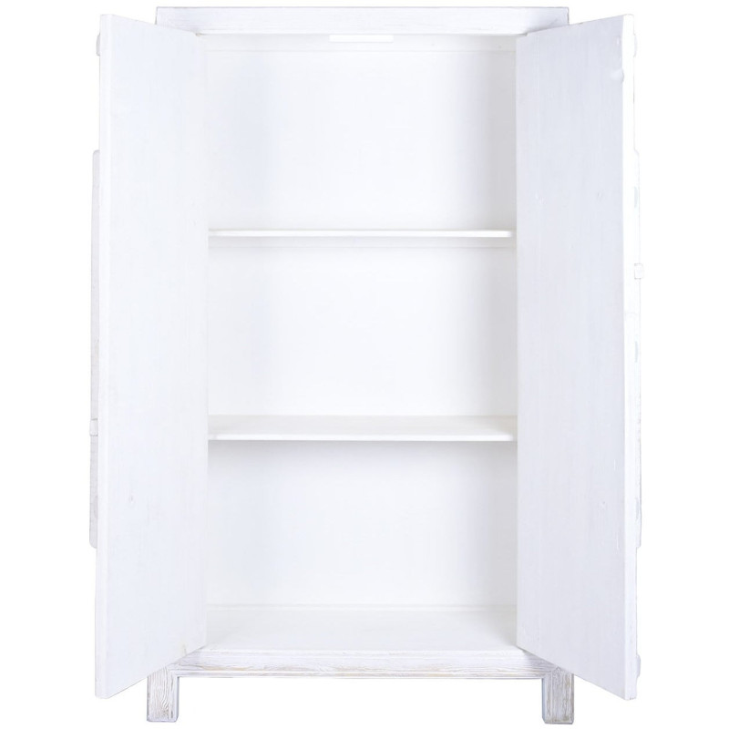 Armoire 2 portes blanche en orme...