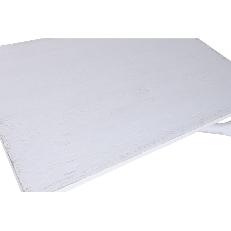 Table basse rectangulaire blanche en...