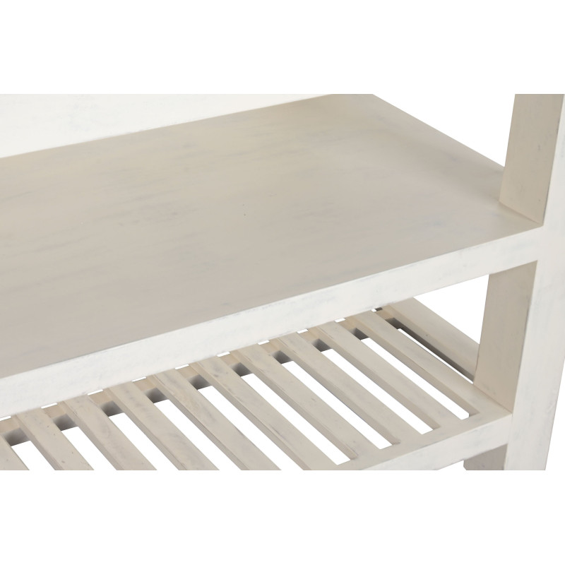 Îlot de cuisine blanc en bois et...