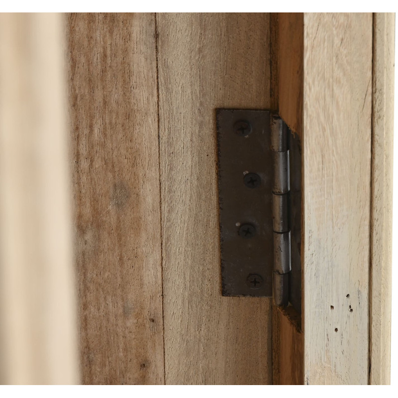 Vitrine 2 portes naturelle en bois...