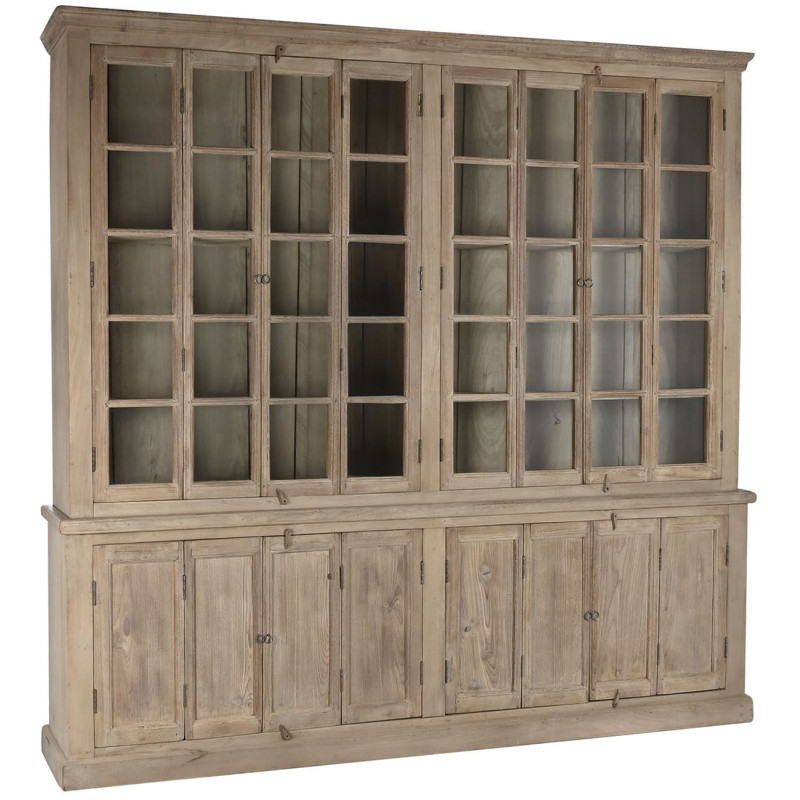 Vitrine vaisselier 8 portes naturelle...