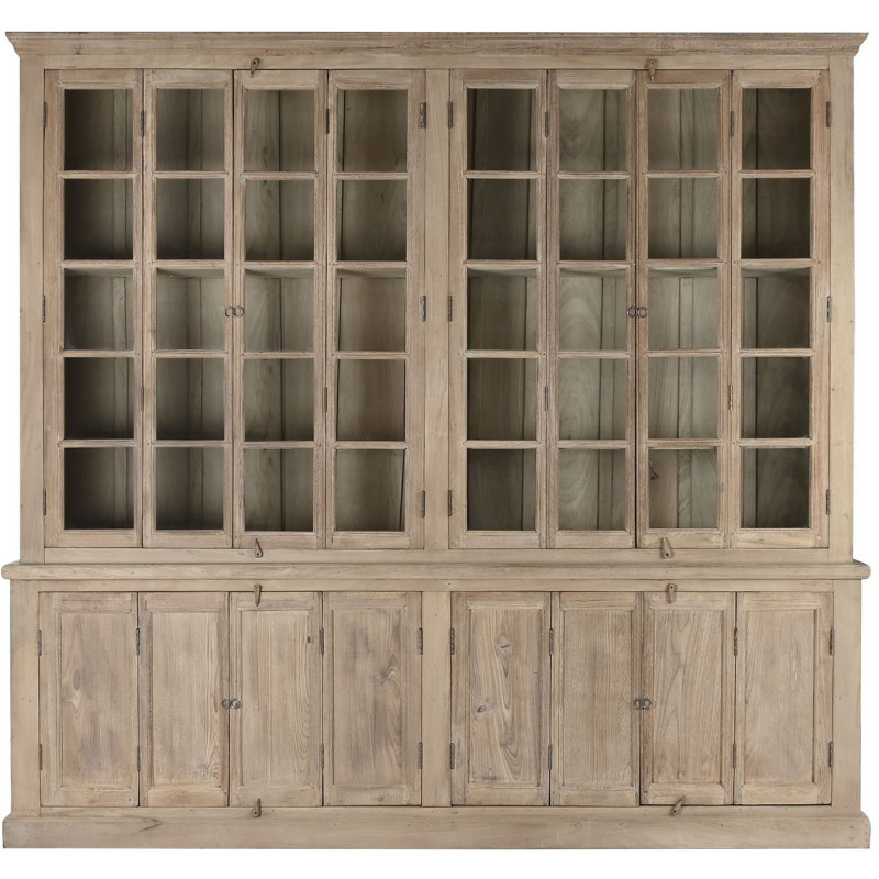 Vitrine vaisselier 8 portes naturelle...