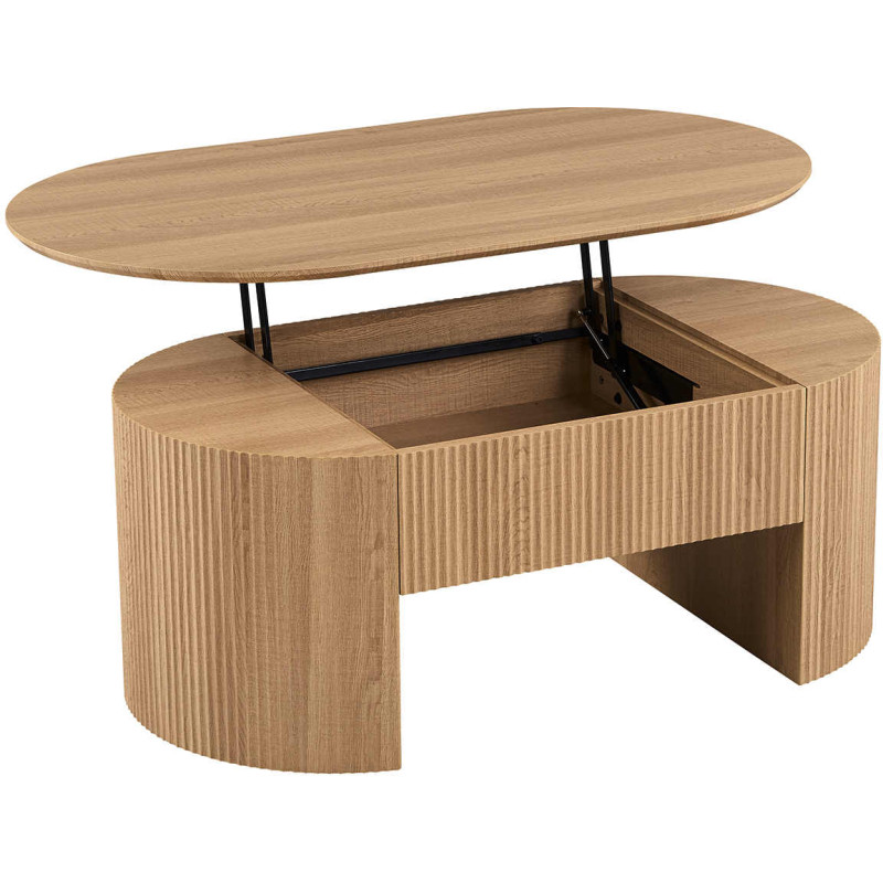 Table basse ovale plateau relevable...