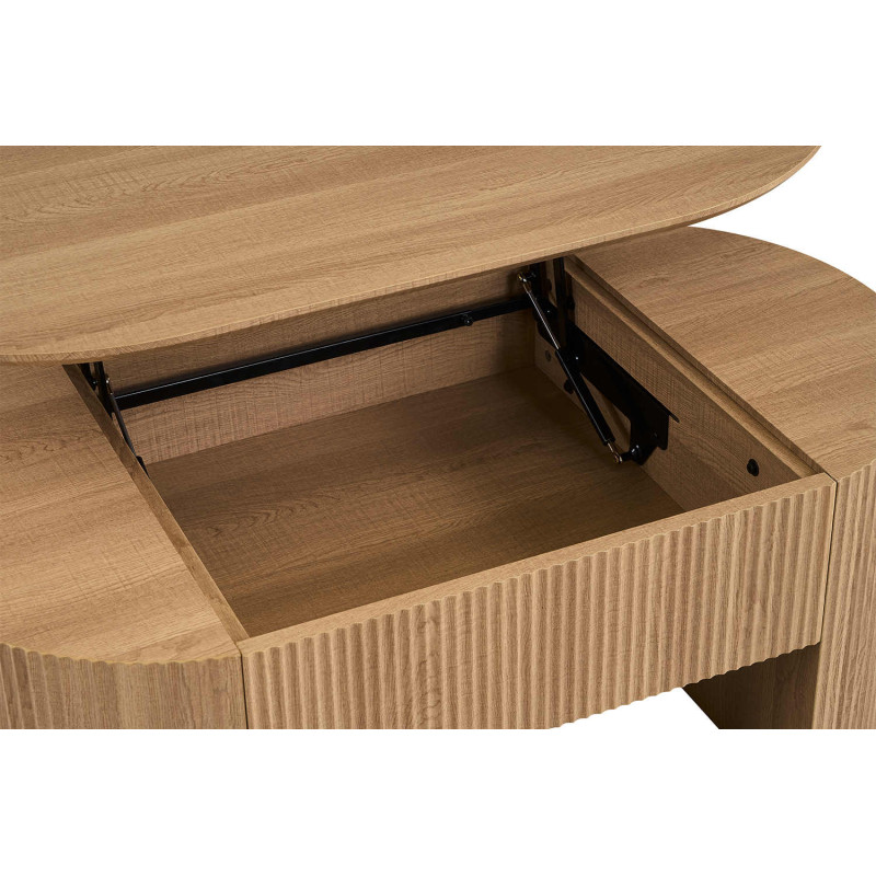 Table basse ovale plateau relevable...