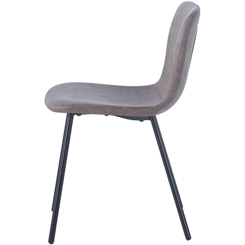 Chaise de salle à manger taupe en...