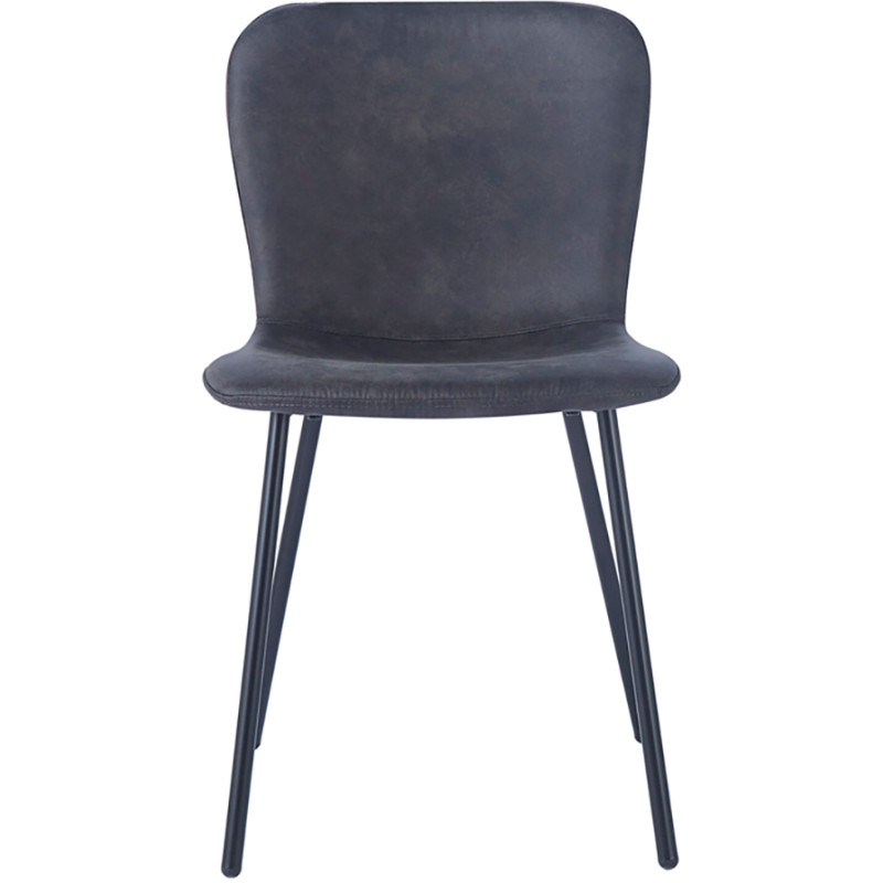 Chaise de salle à manger gris foncé...