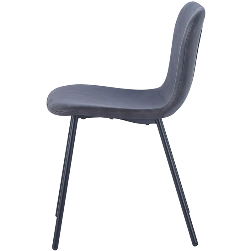 Chaise de salle à manger gris foncé...