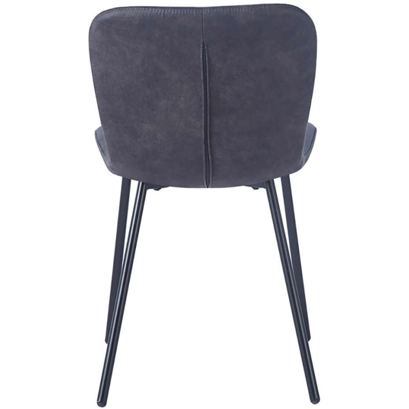 Chaise de salle à manger gris foncé...