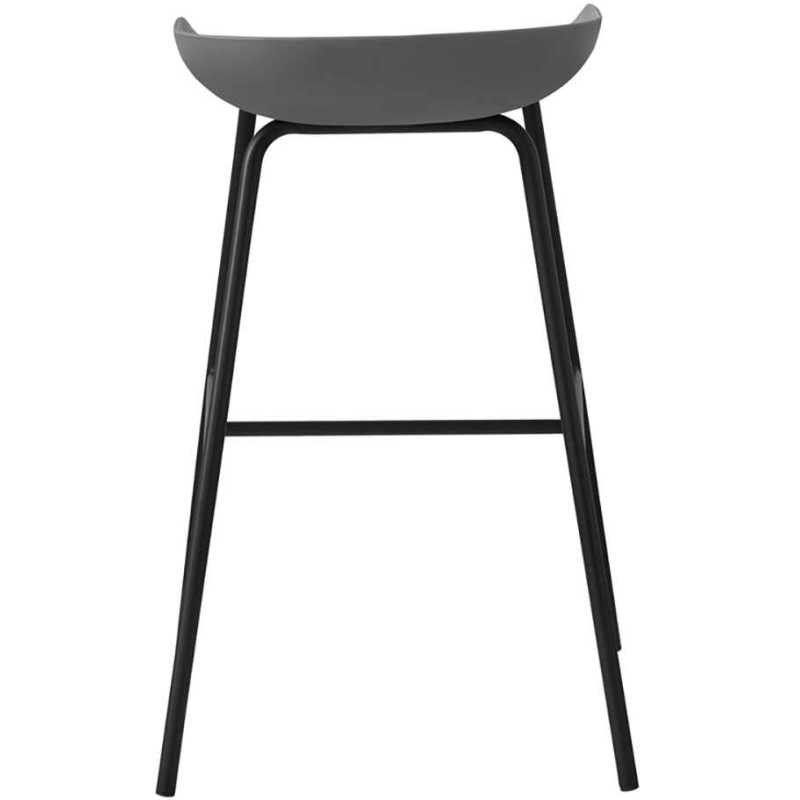 Tabouret de bar gris en polypropylène...