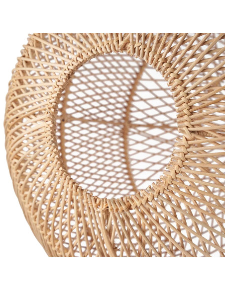 Abat-jour suspension boule en rotin naturel 30x30x30 cm The Bubble