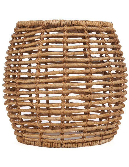 Tabouret panier en feuilles de palmier naturelles 48x48x45 cm The Gustih