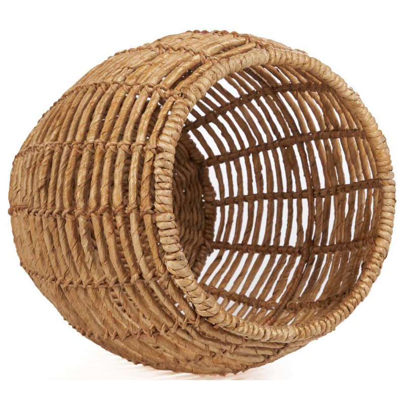 Tabouret panier en feuilles de...