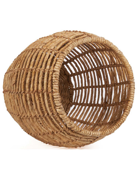 Tabouret panier en feuilles de palmier naturelles 48x48x45 cm The Gustih