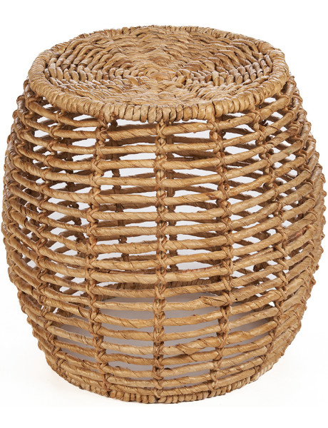 Tabouret panier en feuilles de palmier naturelles 48x48x45 cm The Gustih