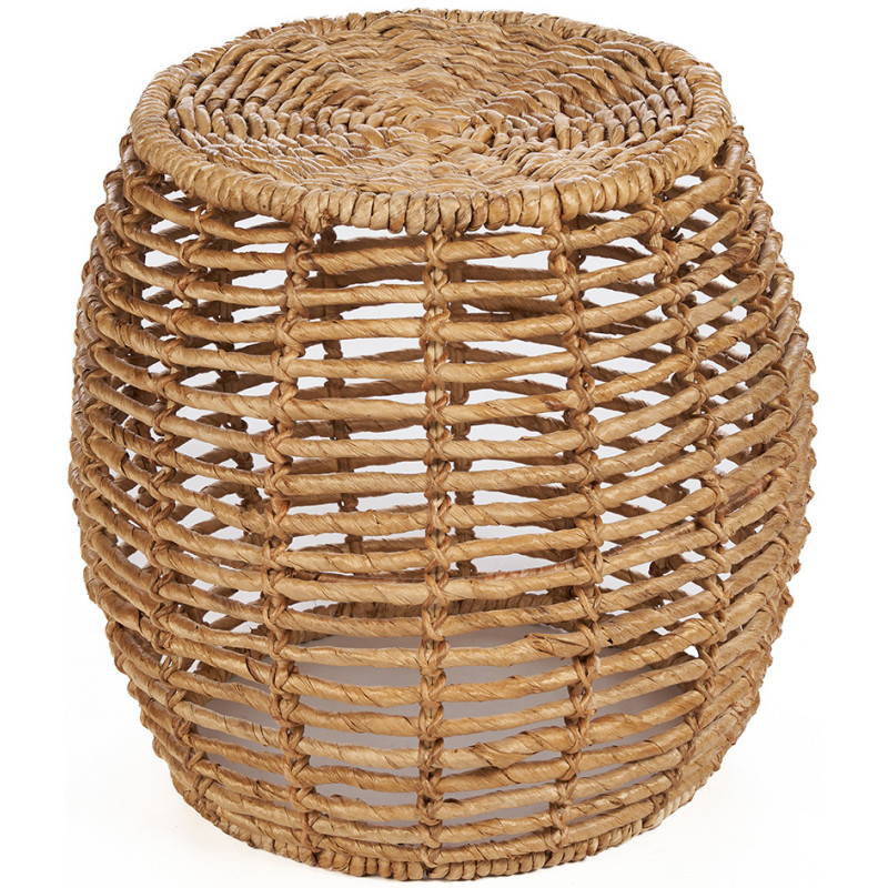 Tabouret panier en feuilles de...